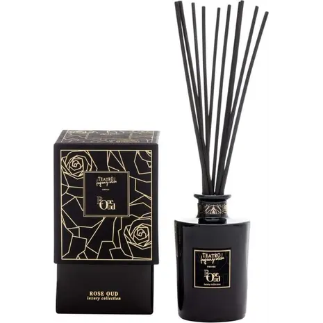 Αρωματικό χώρου με sticks Teatro Fragranze Uniche Rose Oud 100ml